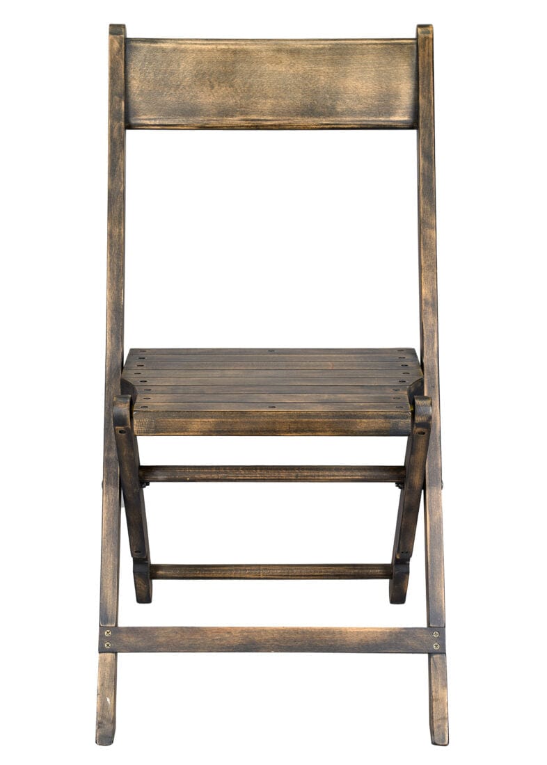 Rustic ToughWood™ Folding Chair 1942 Style Slatted