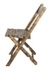Chivari Rustic ToughWood™ Folding Chair 1942 Style Slatted CFWRS-ZG-T