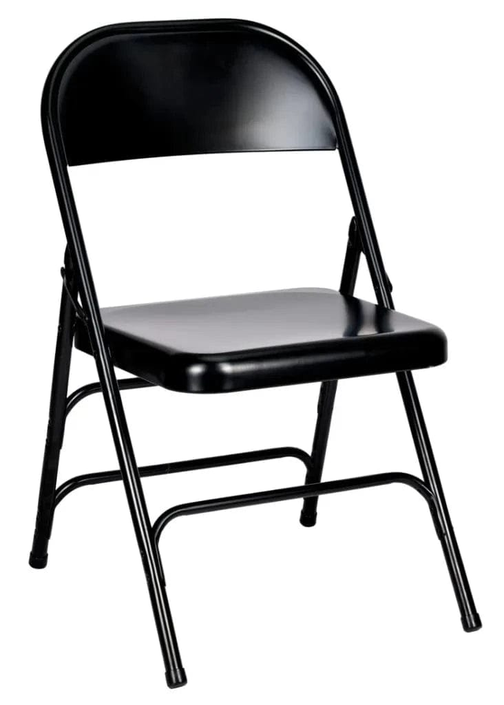 Chivari 48 Black Metal Folding Chairs + 6  Heavy DutyPlastic 72x30 Banquet Tables + Hybrid Folding Chair and Banquet Table  Cart CFMBL-48-6RT-KT
