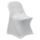 Chivari 10-Pack White Spandex Folding Chair Cover 250gsm SX-SPANXFCH-WHT-10