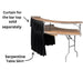 Chivari Black Table Skirt for 84" Serpentine Table L-SKIRTTAB-SRP-84-BLK-MCS-T