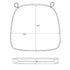 Chivari White 2.0" Thick Vinyl Chiavari Chair Cushion CUSHSTRAPVINWHI-PVC-AX-T