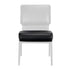 Chivari Black Vinyl 20.5" Church Chair Replacement Seat Cushion CUSH-CH20-STBV-ZF