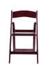 Mahogany Wood Grain Brushed Wood with Black Seat Resin Steel Skeleton™ Folding Chair