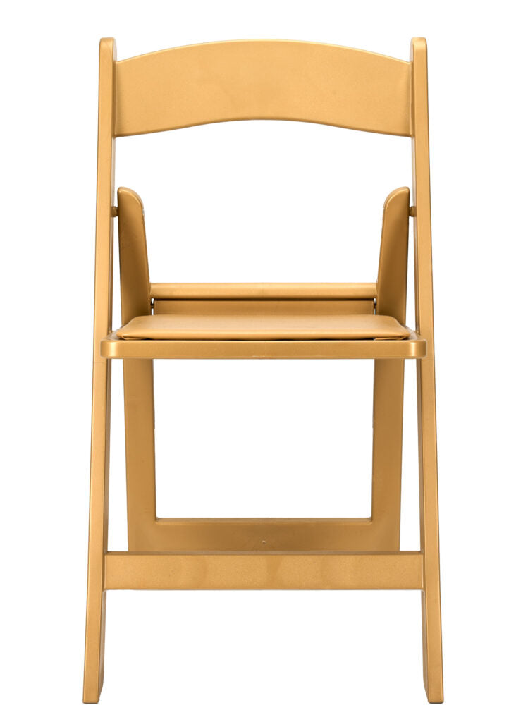 Bullion Gold with Gold Seat Resin Steel Skeleton™ Folding Chair