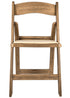 Chestnut WoodGrain Brushed Wood with Tan Seat Resin Steel Skeleton™ Folding Chair