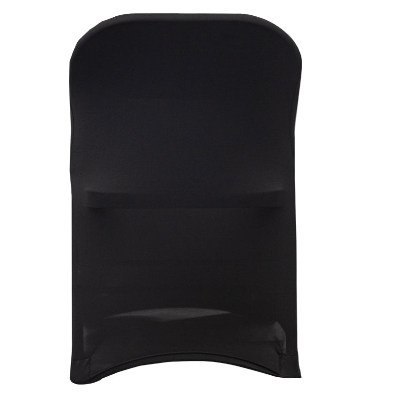 10-Pack Black Spandex Folding Chair Cover 250gsm by Chivari SX-SPANXFCH-BLK-10