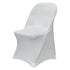 10-Pack White Spandex Folding Chair Cover 250gsm by Chivari SX-SPANXFCH-WHT-10