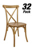 Chivari 32 Chair Pack Chestnut ToughWood™ Cross Back Chair CXWC-AX-T-32