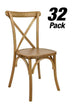 Chivari 32 Chair Pack Chestnut ToughWood™ Cross Back Chair CXWC-AX-T-32