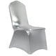 Chivari 10-Pack Metallic Silver Spandex Chair Cover 250gsm SX-SPANXCHA-MSIL-10
