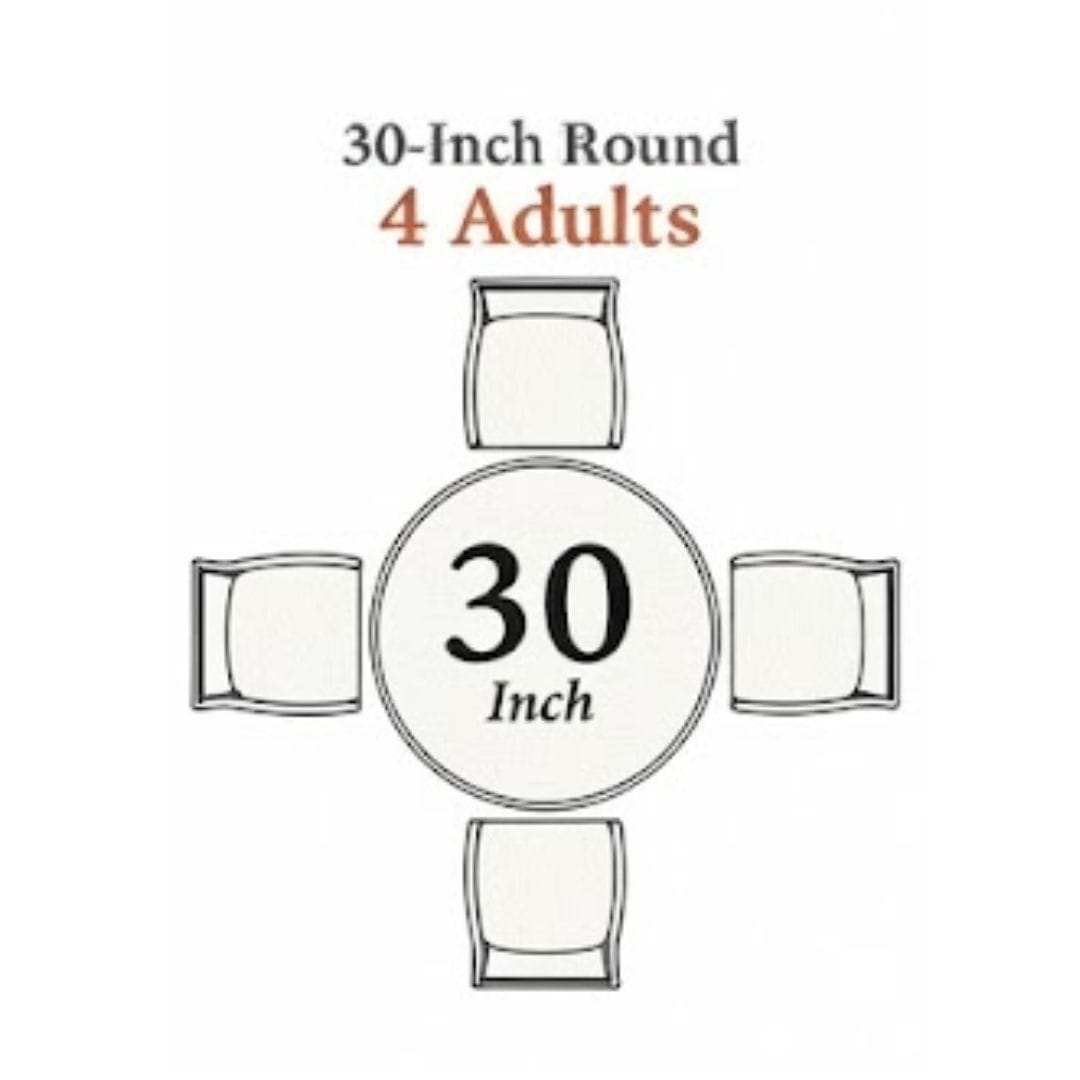 Chivari Black 30" Round Plywood Cocktail Table Kit TKITRD30BLK-AX-T