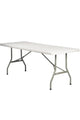 Chivari 72" x 30" (6 Foot) Rectangle Heavy Duty Plastic Folding Table TPLSRT7230-AX1-T