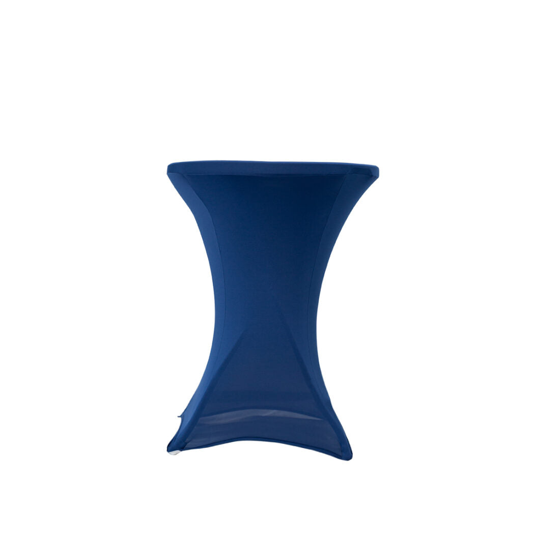 5-Pack Navy Blue Spandex Cocktail Table Cover 250gsm 30/32"