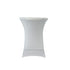 5-Pack White Spandex Cocktail Table Cover 250gsm 30/32"