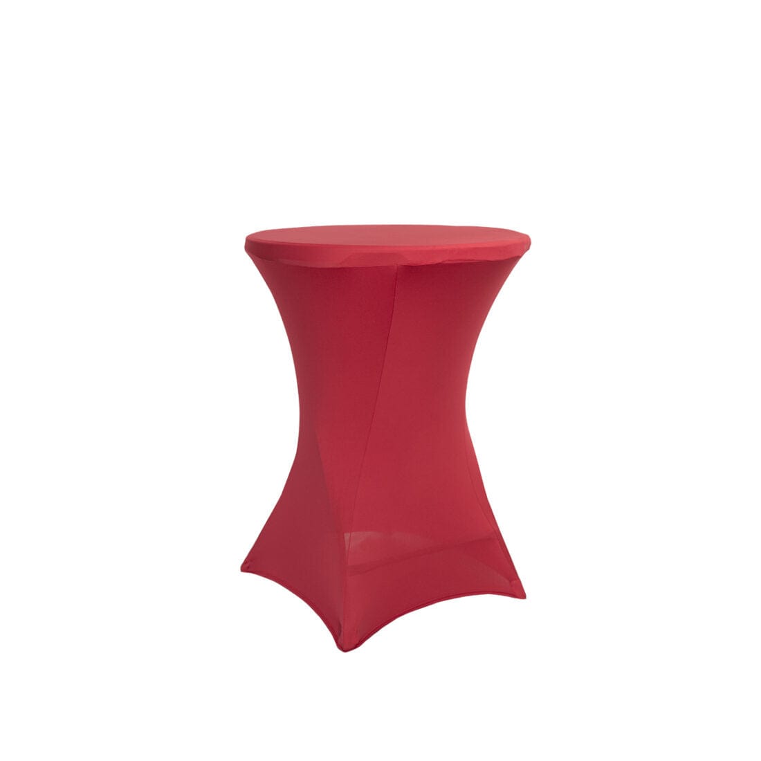 Chivari 5-Pack Red Spandex Cocktail Table Cover 250gsm 36" SX-SPANXTB-36IN-RED-5