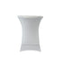 Chivari 5-Pack White Spandex Cocktail Table Cover 250gsm 36" SX-SPANXTB-36IN-WHT-5
