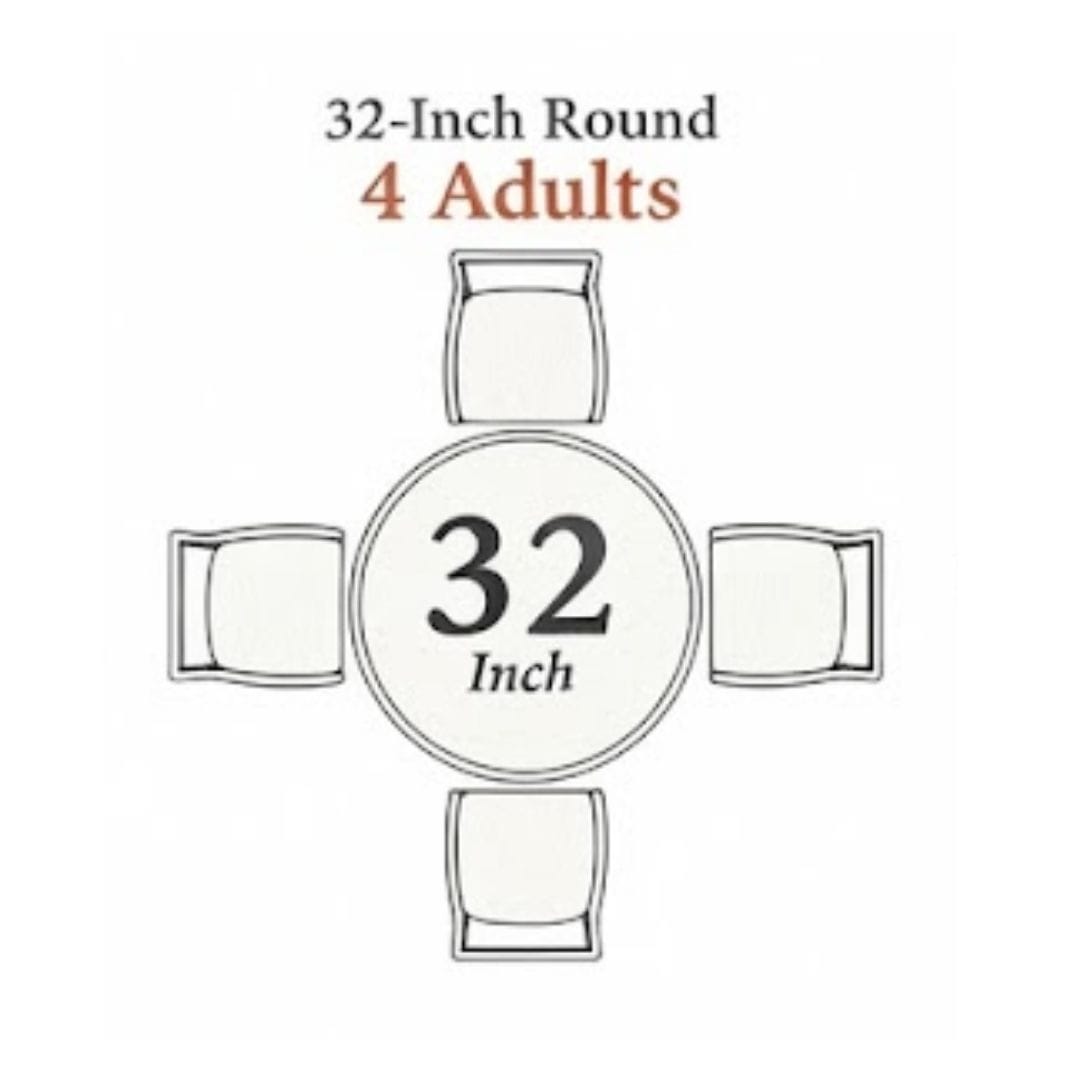 Chivari 32" Round Stainless Steel Bar Height Cocktail Table Kit TKITRD32SS-AX-T