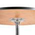 36 inch Plywood Round Cocktail Table closeup sideview TKITRD36M-AX-T