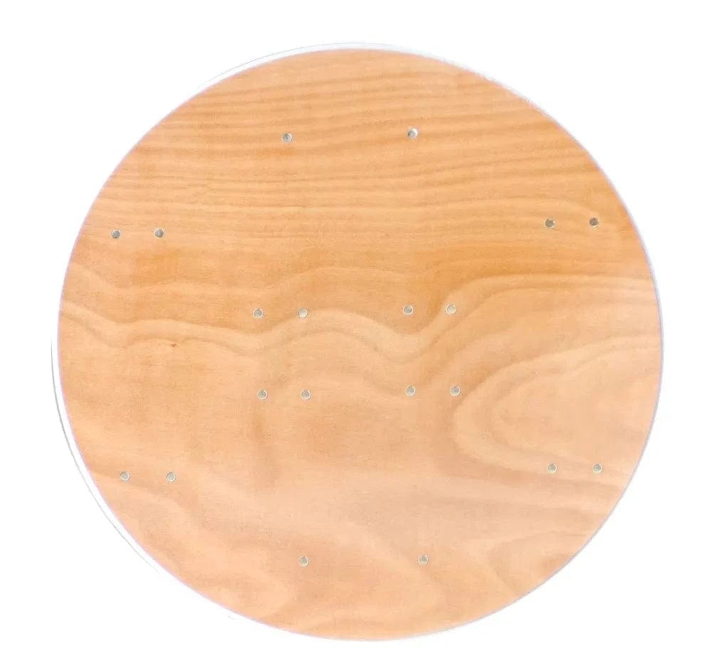 Chivari 36" (3 Foot) Round Heavy Duty Plywood Folding Banquet Table TPLYRD36M-AX-T