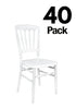 Chivari 40 Chair Pack White Steel Skeleton™ Resin Napoleon Chair CNRW-ST-CX-40