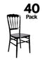 Chivari 40 Chair Pack Black Steel Skeleton™ Resin Napoleon Chair CNRB-ST-CX-40