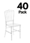 Chivari 40 Chair Pack Clear Resin ProClear™ Napoleon Chair CNRC-ZG-40