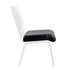 Chivari Black Vinyl 20.5" Church Chair Replacement Seat Cushion CUSH-CH20-STBV-ZF