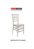 Chivari Sparkling Silver Champagne ToughResin™ Chiavari Chair CCRCHSSP-MONO-AX-T