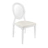 White Resin Louis Pop Chair CLPRWWC-ZG-T Right