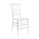 Chivari Clear Resin ThinVisible Seat Napoleon Chair CNRC-MONO-THIN-ZG-T