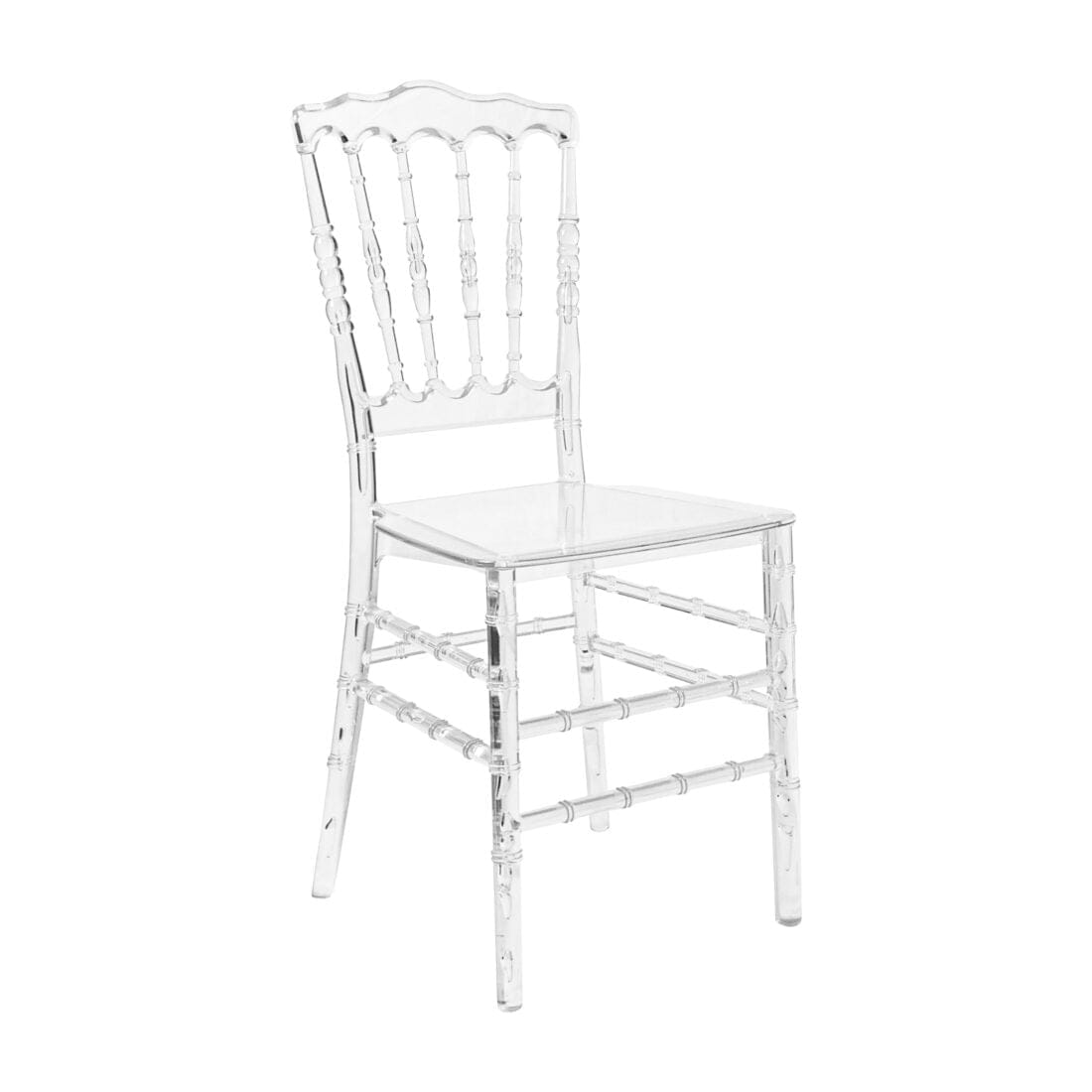 Chivari 40 Chair Pack Clear Resin ThinVisible Seat Napoleon Chair CNRC-MONO-THIN-ZG-40