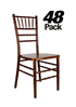 Fruitwood (Medium Brown) ToughWood Chiavari Chair, 48 Chair Bundle by Chivari CCWFM-ZG-T-48