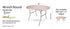 Chivari 48" (4  Foot) Round Heavy Duty Plywood Folding Banquet Table TPLYRD48M-AX-T