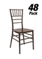 48 Chair Pack Fruitwood Steel Skeleton™ Resin Chiavari Chair