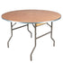 48" (4 Foot) Round Heavy Duty Gray Plywood Folding Banquet Table