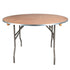 48" (4 Foot) Round Heavy Duty Gray Plywood Folding Banquet Table