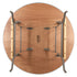 48" (4 Foot) Round Heavy Duty Gray Plywood Folding Banquet Table