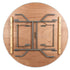 48" (4 Foot) Round Heavy Duty Gray Plywood Folding Banquet Table