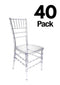 Chivari 40 Chair Pack Clear Resin ProClear™ Chiavari Chair CCRC-ZG-40