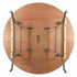 Chivari 48" (4 Foot) Round Heavy Duty Gray Plywood Folding Banquet Table TPLYRD48MG-AX-T