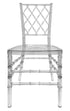 Chivari Clear Thick Seat Diamond Back Chair - 4 Pack - Some Assembly Required CDRC-U-ZG-T-4