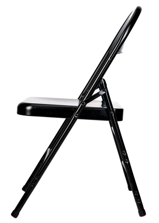 Black Metal Folding Chair (Per Chair Price Shown - Sold only in Quantities of 4)