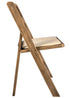 Chestnut WoodGrain Brushed Wood with Tan Seat Resin Steel Skeleton™ Folding Chair