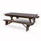 Chivari Fruitwood X-Leg Farm Table Dining Set with 2 Benches TFARM-FRUITWOOD-X-LEG-KIT-AX