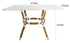 48" x 36" White and Beige French Bistro Table