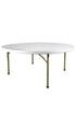 Chivari 60" (5 Foot)  Round Heavy Duty Plastic Folding Table TPLSRD60-LF-T