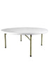 5 Foot 60" Round Plastic Banquet Table TPLSRD60-AX1-T