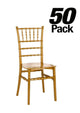 Chivari 50 Chair Pack Gold BasicResin™ Chiavari Chair CCPG-v22-SG-T-50