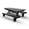 Chivari Black X-Leg Farm Table Dining Set with 2 Benches TFARM-BLACK-X-LEG-KIT-AX